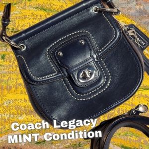 💥💥Coach legacy 70th Anniversary Willis Crossbody- bag Navy blue 19886